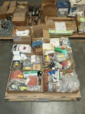 3 PALLETS OF ASSORTED VALVE AND REPLACEMENT PARTS
