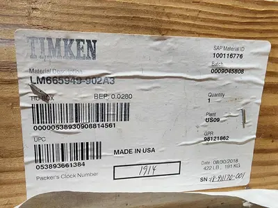 NEW TIMKEN LM665949-902A3