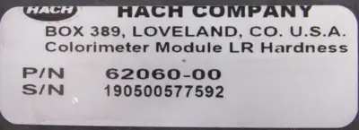 NEW HACH 62060-00 COLORMETER MODULE 6206000