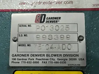 USED GARDNER-DENVER 75104-AD0
