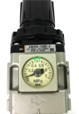 SMC AW30K-03BE-2 Pneumatic Filter Regulator w/ Pressure Gauge 0~1 MPa