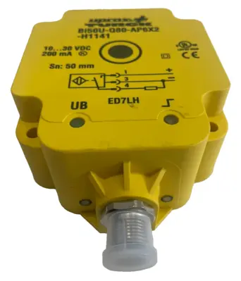NEW TURCK BI50U-Q80-AP6X2-H1141 SENSOR 10-30VDC BI50UQ80AP6X2-H1141