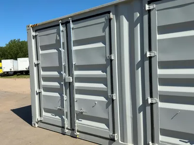 2026 40’L x 8’W x 9’ 6”T High Cube Shipping/Ground Container, swing doors on one end and four sets o...