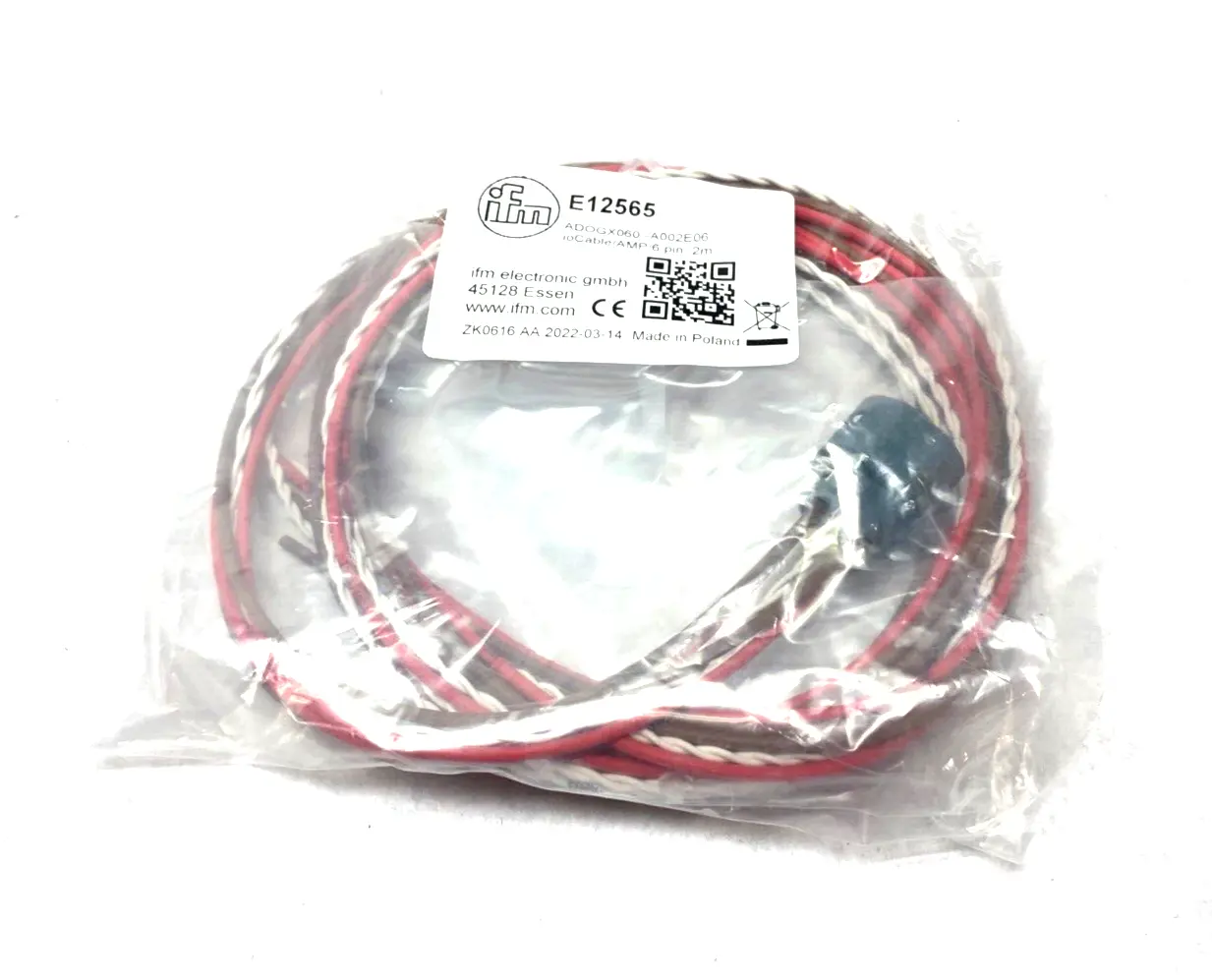 New | in-Stock Ifm Connecting Cordset with AMP Connector Cable & Wire Michigan US | Maverick Industrial Sales #1395455
