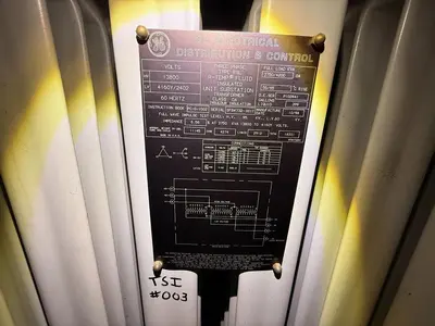 GE 3750/4200 KVA 3 Phase Substation Transformer 13800V 4160Y/2402V