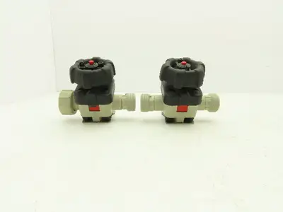 GEMU Diaphragm Valve PVC 3/4" Face Seal 1-5/8"-11 Thread Lot of 2