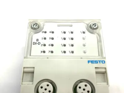 USED FESTO MANIFOLD BLOCK 195704, W/ CPX-GE-EV INTERLINK BLOCK