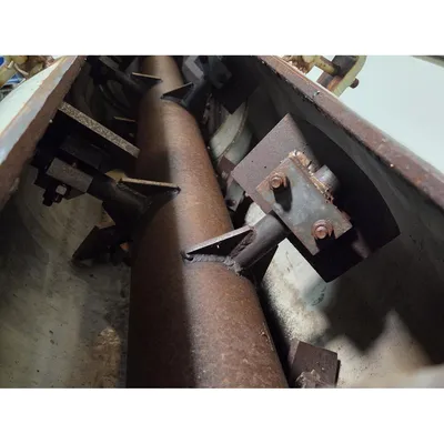 Used 24" Dia. X 10'L Mild Steel Continuous Process Paddle Mixer Pug Mill