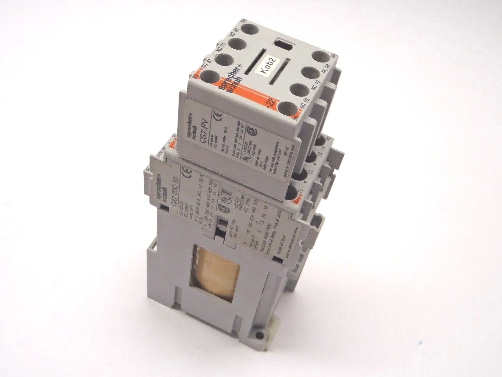 USED SPRECHER + SCHUH CONTACT RELAY