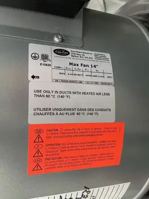 Max-Fan 14" w/ Carbon Filter