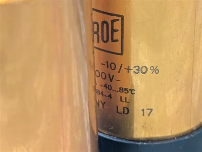 ROE EYP/A Twin Capacitor Assembly 680μF -10/+30% 400VDC Used