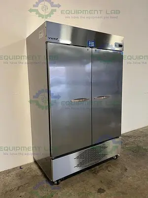 USED VWR GTVWG49FSSA STAINLESS STEEL DOUBLE DOOR FREEZER -25°C 49 CU, FT.