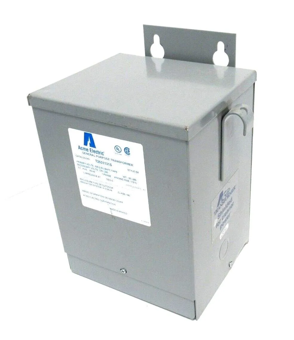 NEW ACME ELECTRIC T2531131S TRANSFORMER 3KVA PRI. 600V SEC 120/240V