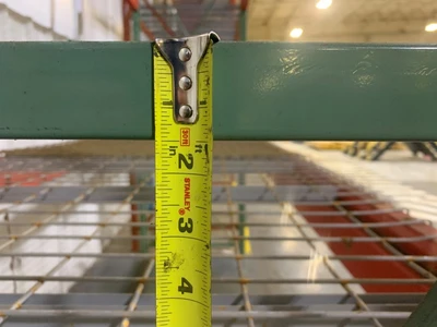 12’ x 54” Pallet Racking Upright, Double Tear Drop