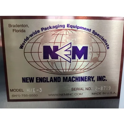 USED NEW ENGLAND MACHINERY INC. H/E-3