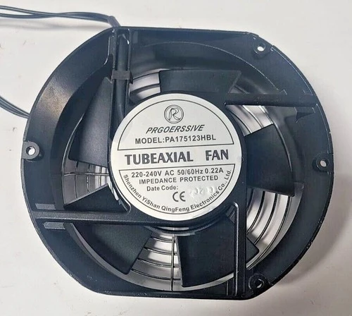 Progressive Tubeaxial Cooling Fan PA175123HBL 220 240V 0.22A AC 50 60 Hz