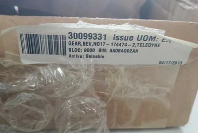 *NEW* Teledyne NO17-174474-2 Bev Gear 6431 3" Wide 6" O.D. + Warranty!