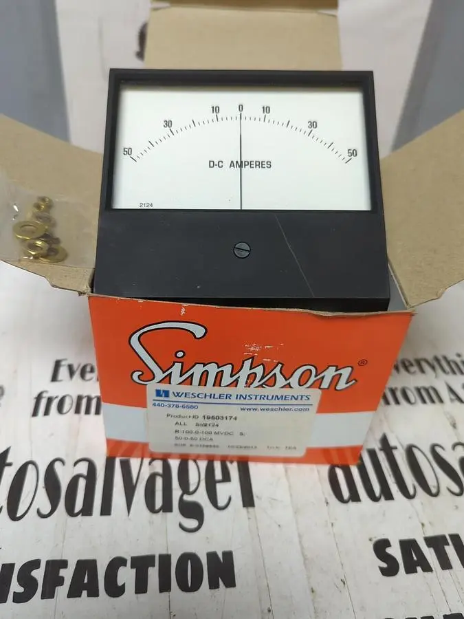 New | in-Stock SIMPSON 50-0-50 DCA Meters - Misc | Surplus Asset Holdings #1206836