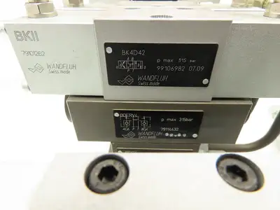 Wandfluh BKII BK4 Solenoid Air Valve 8-Station Hydraulic Manifold Assembly