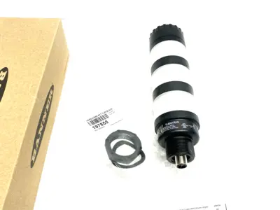 USED BANNER ENGINEERING CORE SERIES 50MM LED TOWER LIGHT W/ AUDIBLE IND. 3-COLOR 83214