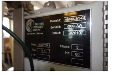 Premier Stainless Systems 3-Head Keg Washer – Model KGW-8A