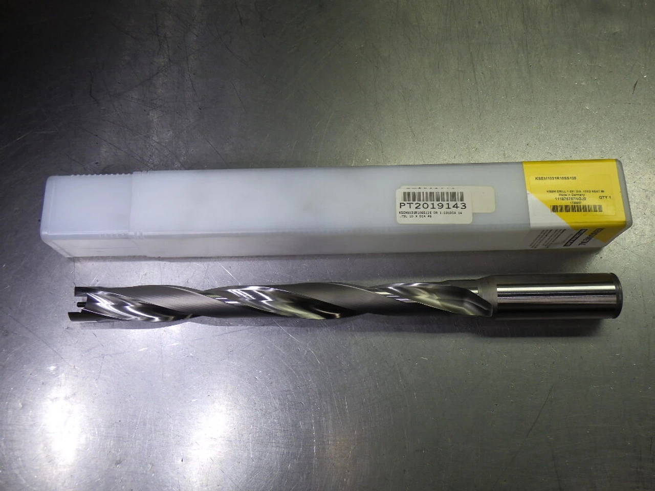Kennametal 1.0313" 2 Flute Coolant Thru 10xD Drill KSEM1031R10SS125 (LOC2472)