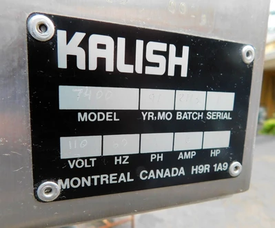 USED KALISH KALISORT 100 KALISORT 100