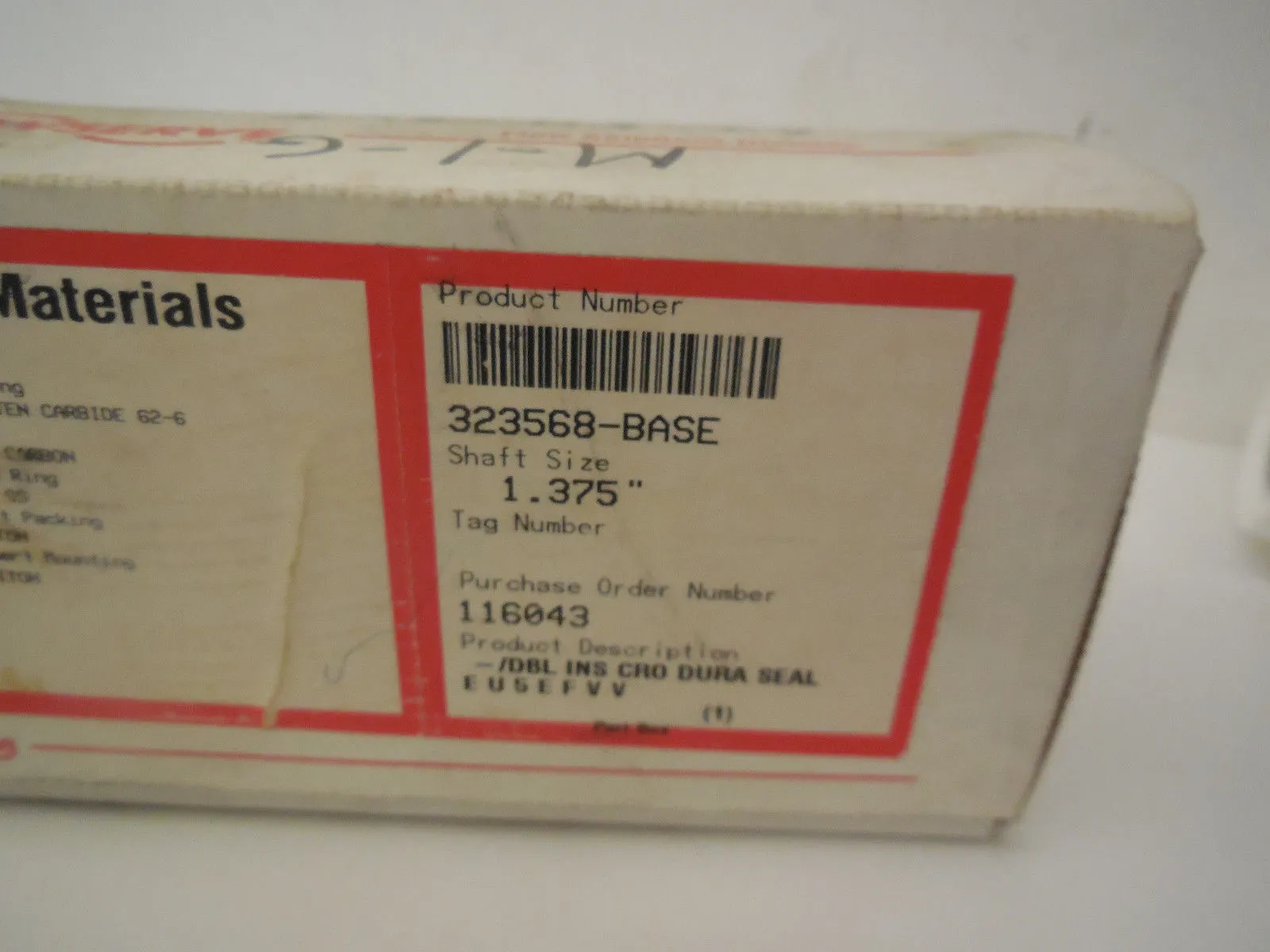 NEW FLOWSERVE 323568-BASE 1.375 SHAFT SIZE 323568BASE