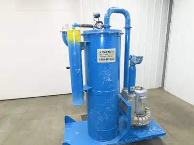 Kraemer Regenerative High Vacuum Pump 10Hp 3Ph 420CFM Oil-less Dust Collector