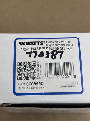 NEW Watts 1/2-1 N45B/EZ-N55BM1 RK