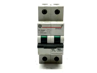 Miniature Circuit Breaker | General Electric EP102ULC04  2-Pole 4A 480Y/277VAC - Used