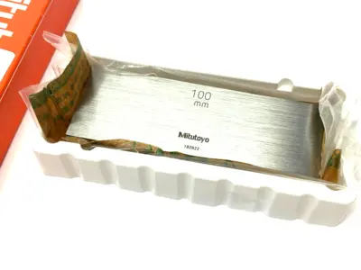 USED MITUTOYO RECTANGULAR GAGE BLOCK 100MM ASMEK/YJ