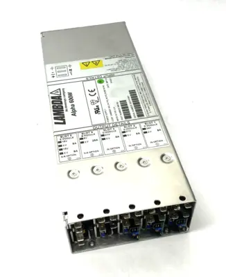 USED TDK LAMBDA ALPHA 600W POWER SUPPLY UNIT CA600QF 24D_IN,21D_IN,5B,15/15E