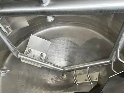 Cherry Burrell 200-Gallon Stainless Steel Jacketed Tank with Scrape Surface Agitation #S744979