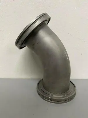 Stainless Steel Elbow 90 Degrees 3 5/8" KF Vacuum Fitting