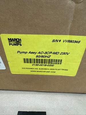 NEW March Pumps 0130-0018-0200