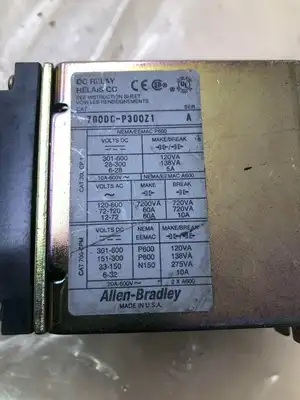 Allen-Bradley 700DC-P300Z1 Series A DC Relay 301-600VDC 115-125VDC coil