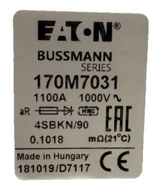 NEW BUSSMANN 170M7031