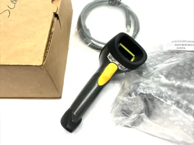 USED ZEBRA BARCODE SCANNER USB KIT, W/ STAND