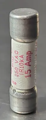 Gould Shawmut TRM15 Tri-onic Time Delay Fuse 250V 15A. Loc4D-25