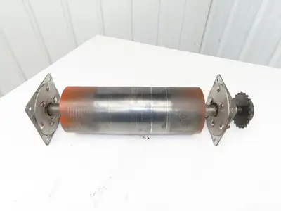 Hytrol 6"x 16.5" Center Drive Pulley for 22" Conveyor 1-1/2" Shafts w/Bearings