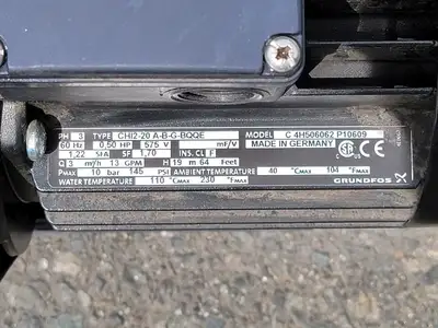 USED GRUNDFOS CH12 20 A-B-G BQQE