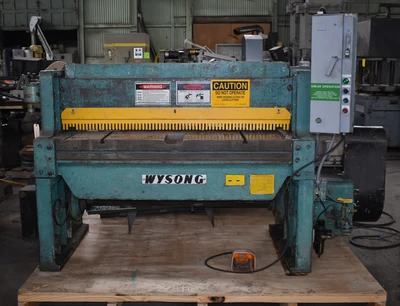 WYSONG 1052 Power Squaring Shears | Mohawk Machinery (2)
