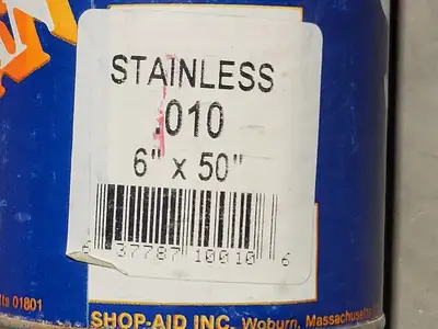 Stainless Steel Shim 0.010"x6"x50"