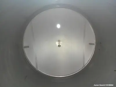 Used 2,000 Gallon SS Vertical Jacketed Tank – Cone Bottom, Dished Top, Manway, Modern Brewing