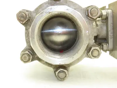 AT Controls 88 Series 3"NPT Stainless Ball Valve & Triac Pneumatic Actuator