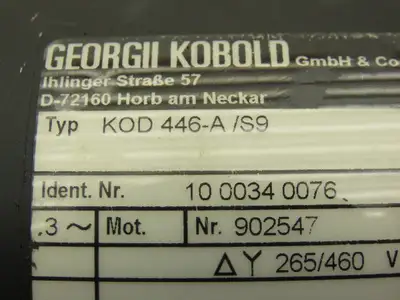 New | in-Stock GEORGII KOBOLD _UNKNOWN_ Motors (misc) Indiana US | Arrow Industrial #555371