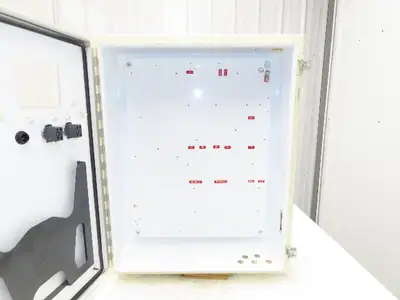 Hoffman A302408LP Electrical Enclosure 30x24x8" Control Panel  4.75x3.75" Cutout