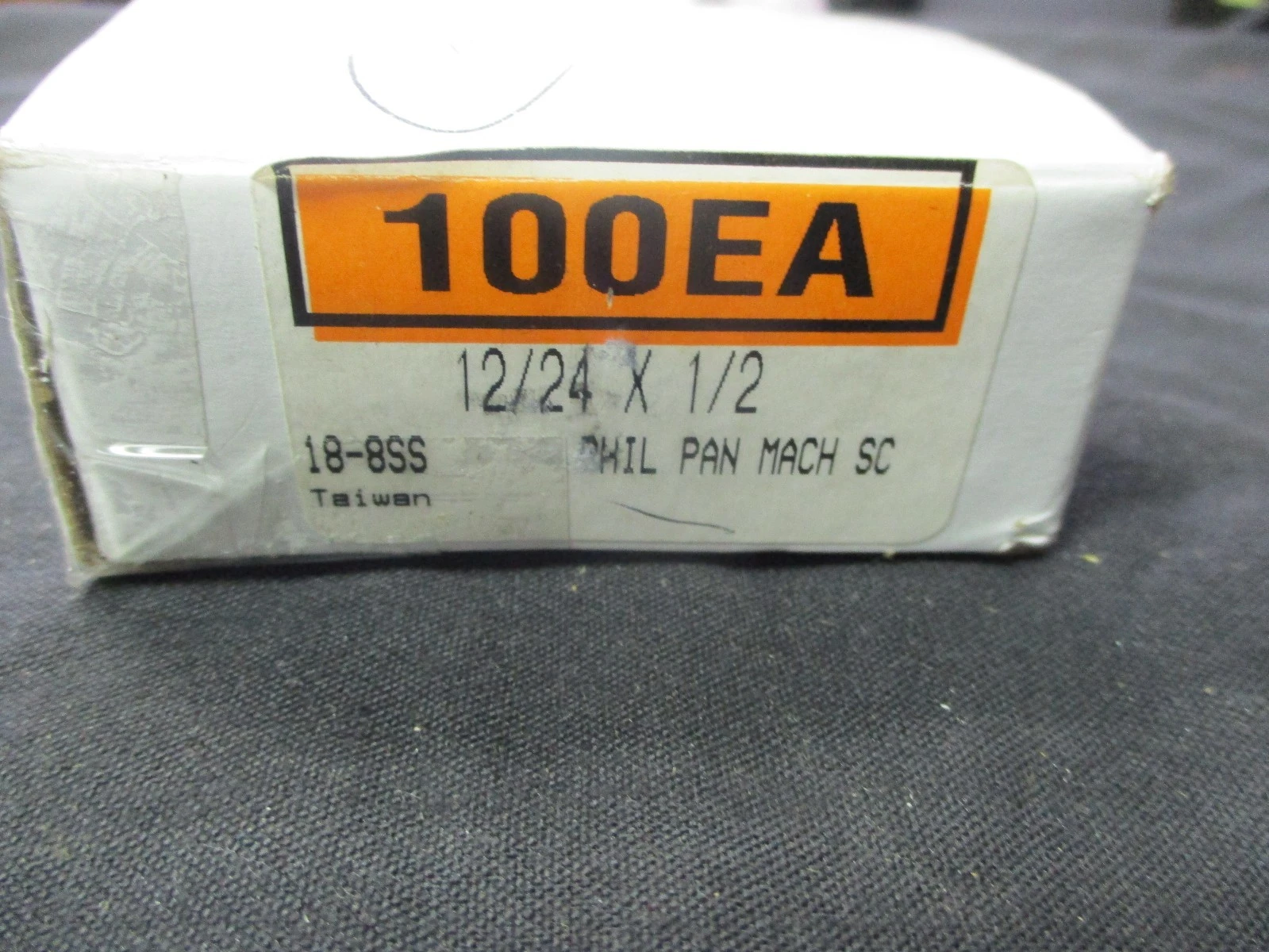 New 18-8SS 12/24 X 1/2" Phillip Pan Machine Screws (QTY 100)