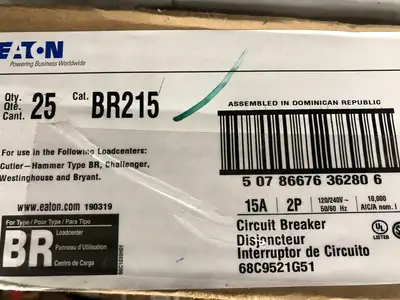 New | in-Stock CUTLER-HAMMER BR215 Switchgears British Columbia CA | Lenmark #243997
